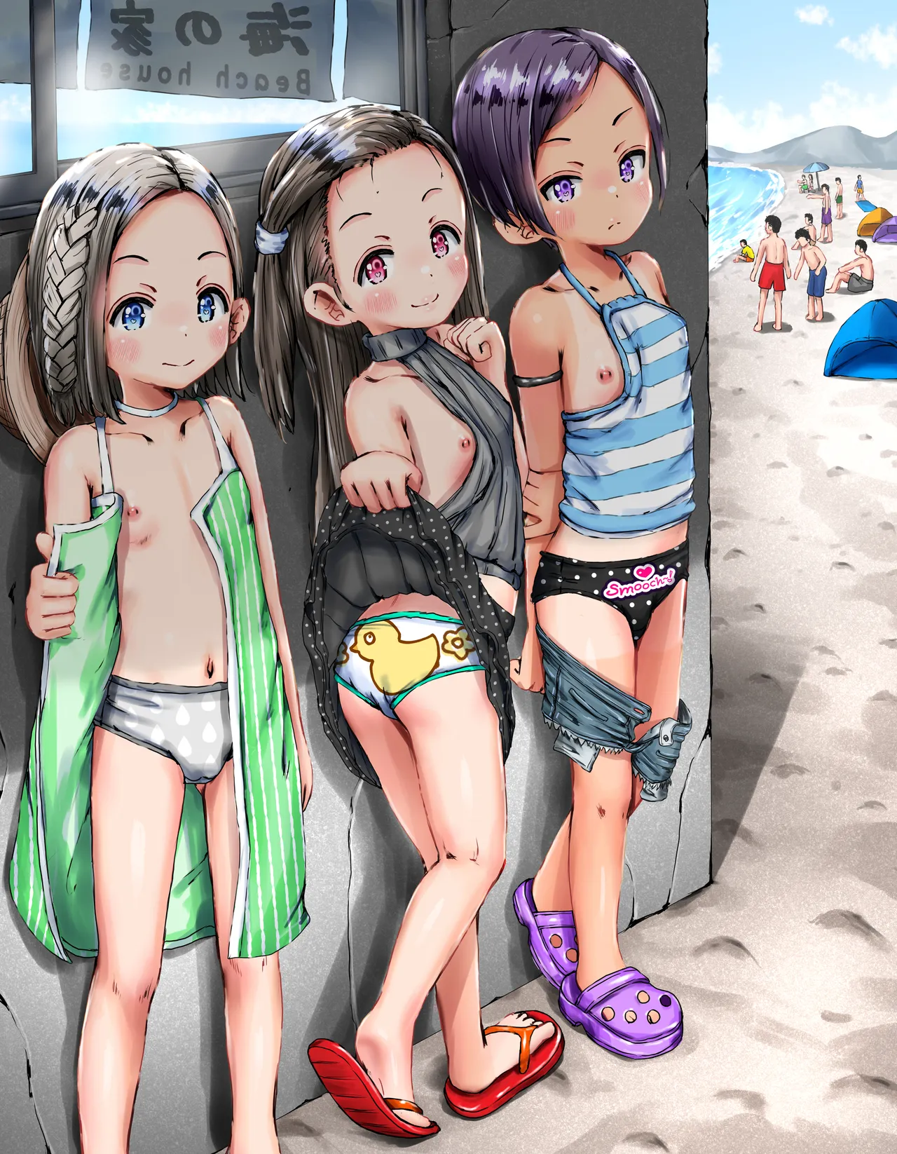 お盆休みですからね♬田舎に帰って海行って服脱いで露出しましょう♡ page 4 full