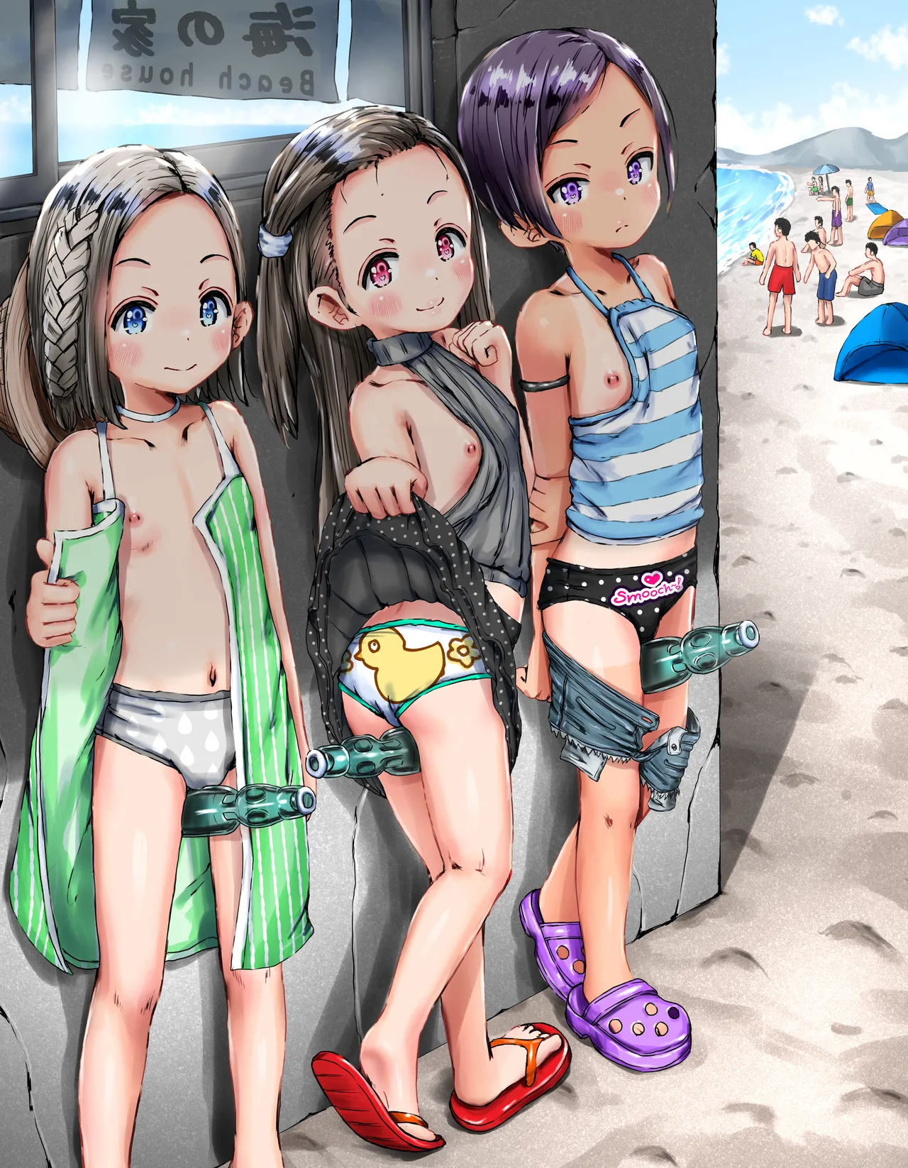 お盆休みですからね♬田舎に帰って海行って服脱いで露出しましょう♡ page 5 full