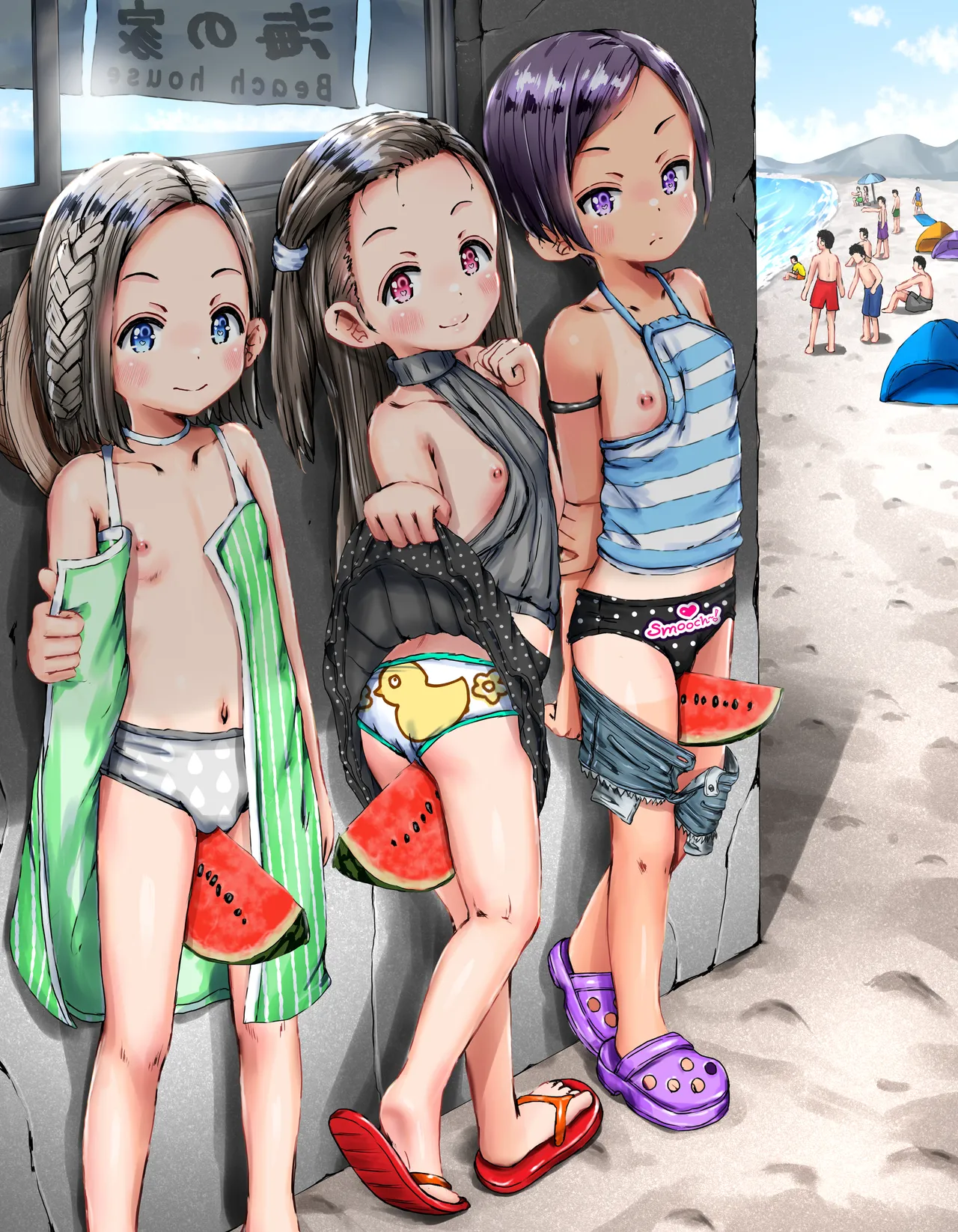 お盆休みですからね♬田舎に帰って海行って服脱いで露出しましょう♡ page 8 full