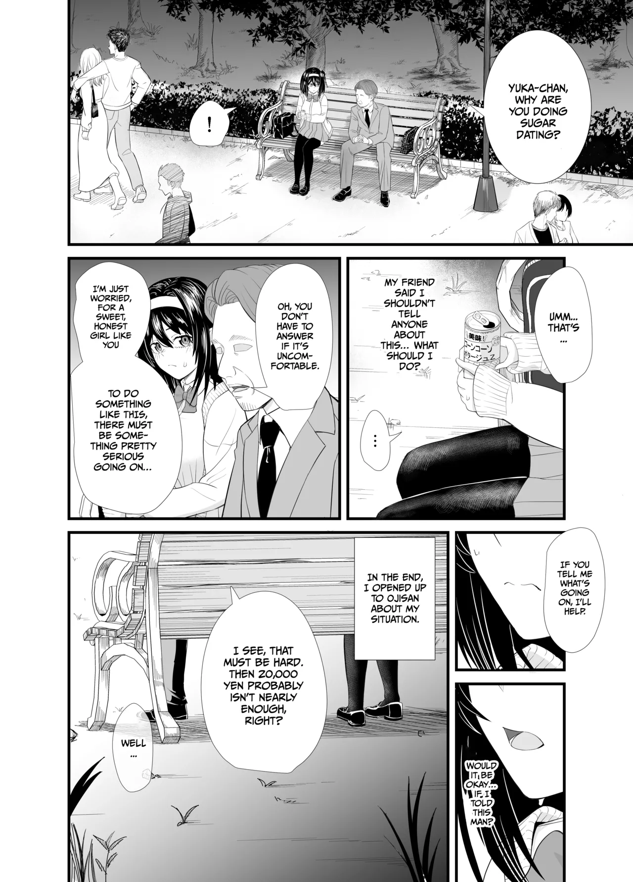 A story about a young girl who turns to SUGAR-DATING due to her family's financial hardship, only to be devoured by an Old Man and end up having an IMPREGNATION Climax page 9 full