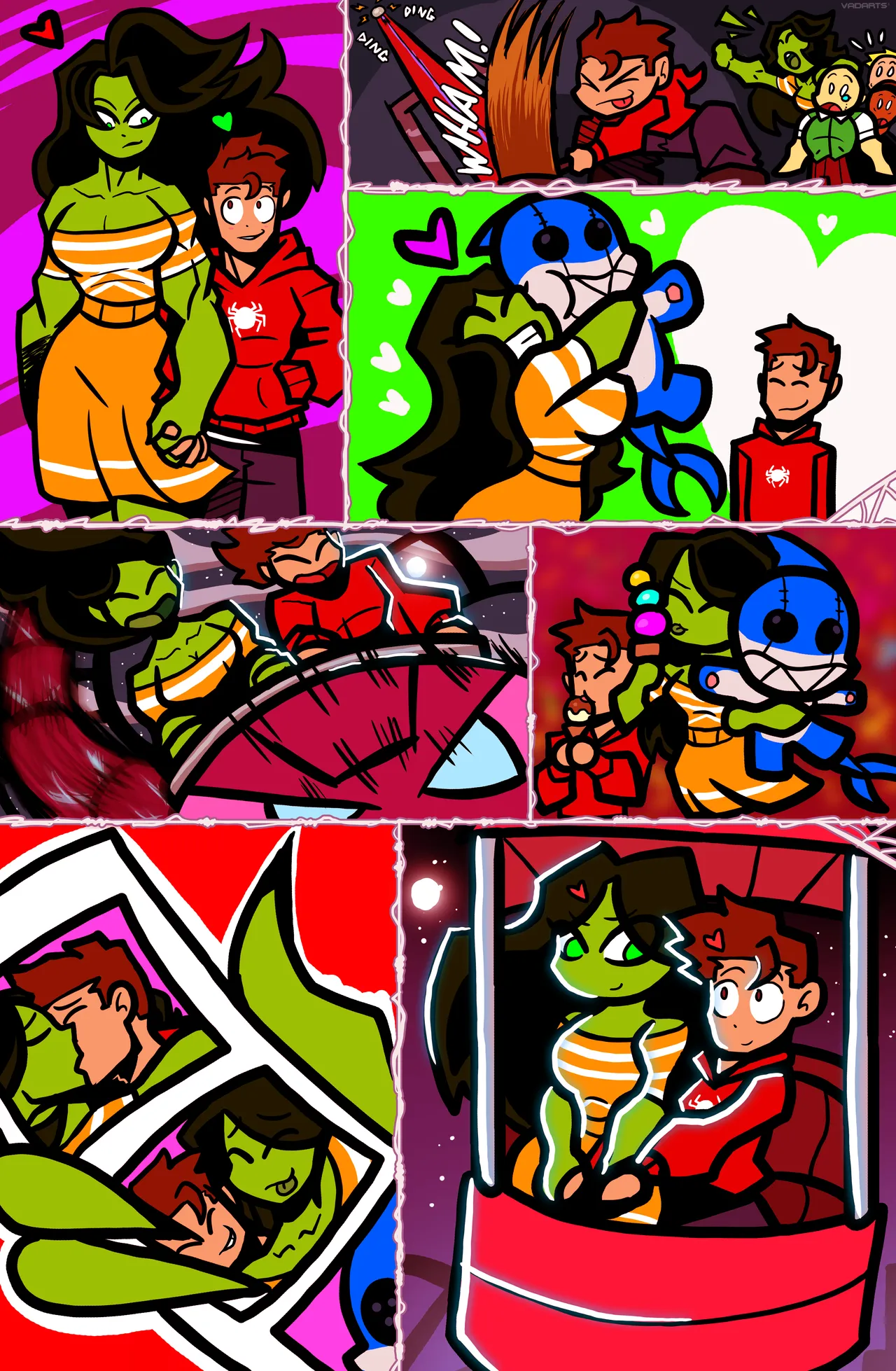 She-Hulk &amp; Spidey X-Mas page 8 full