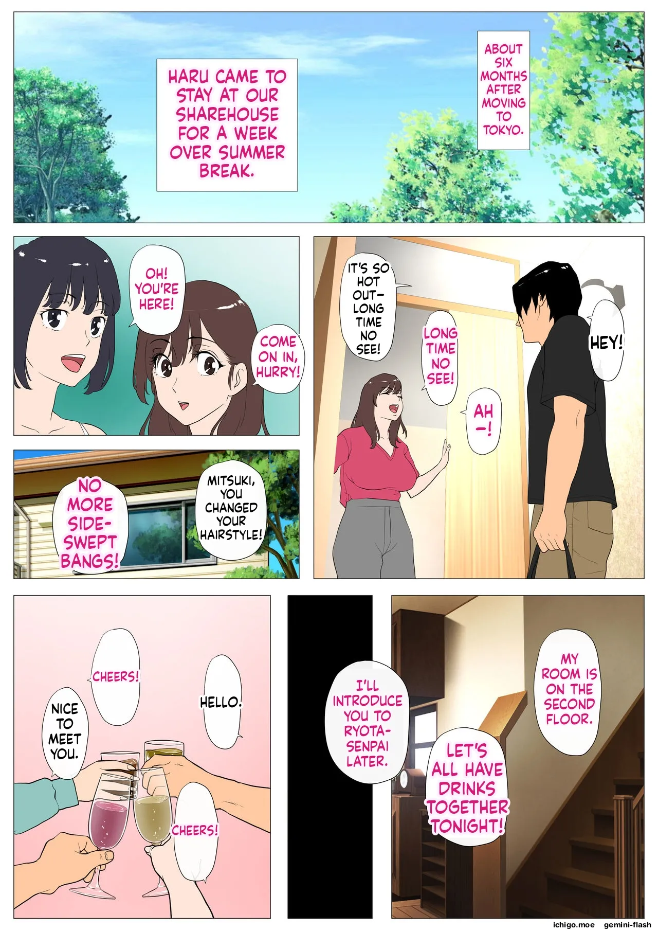 Joukyou Share House 2 ~Honmono no Osu o Shitte shimatta Kanojo~ | TOKYO SHAREHOUSE 2 - MY GIRLFRIEND, AWAKENED BY A REAL ALPHA page 3 full