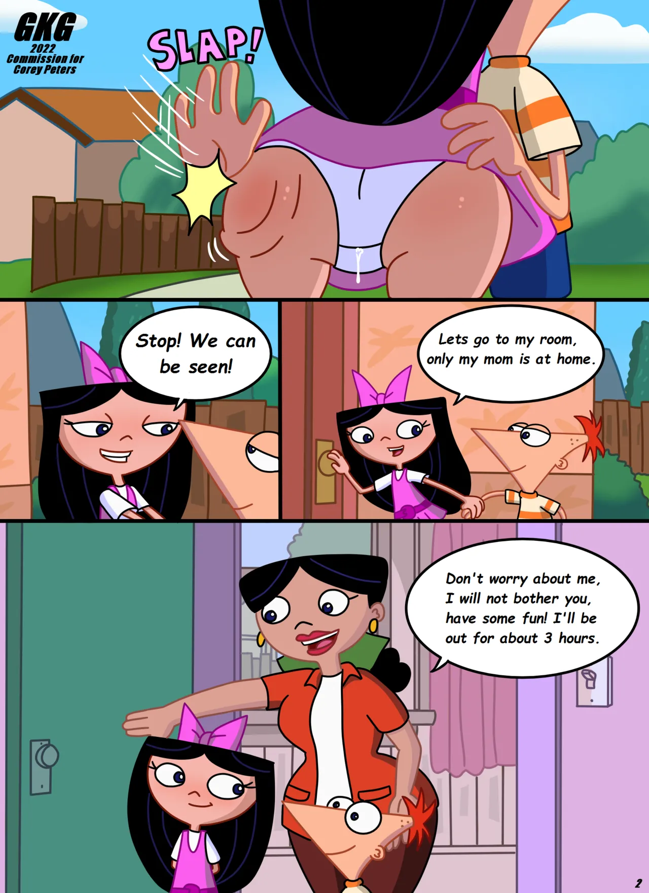 Phineas Flynn and Isabella Garcia-Shapiro  - GKG page 3 full