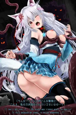 【♡ハードピンチ差分（36枚）】 触手責め＆蜘蛛糸拘束＆エナドレ＆変身解除＆電撃責め＆子宮に白濁液注入＆敗北 page 5 full