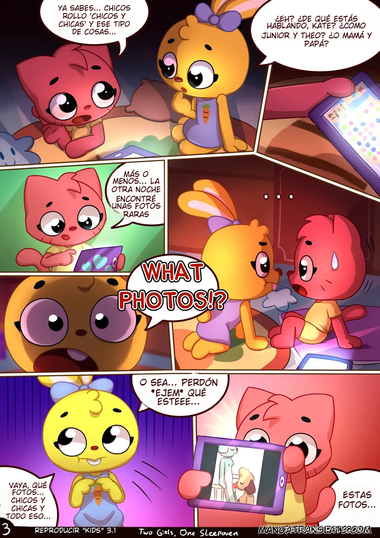 Playkids comic, Two girls One sleepover page 4 full