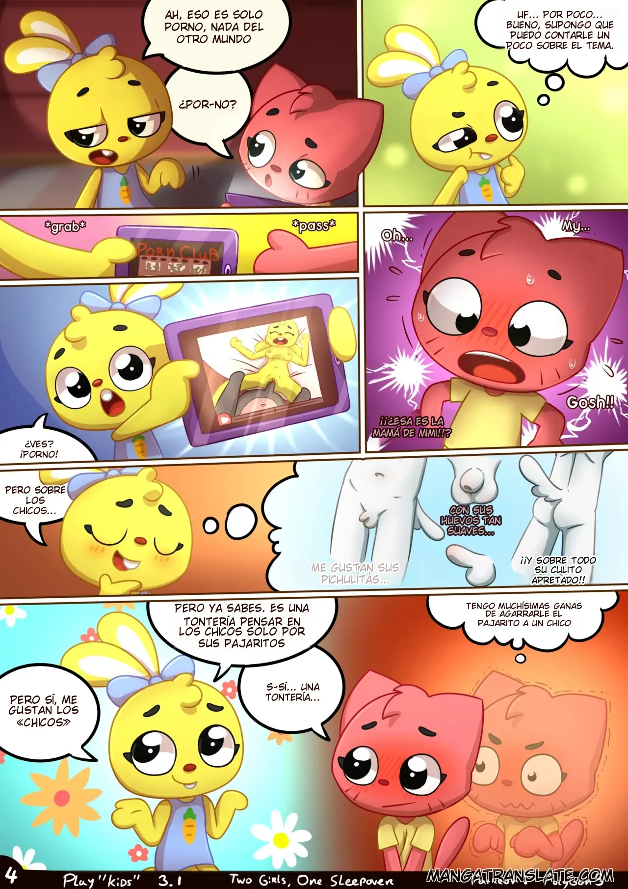 Playkids comic, Two girls One sleepover page 5 full