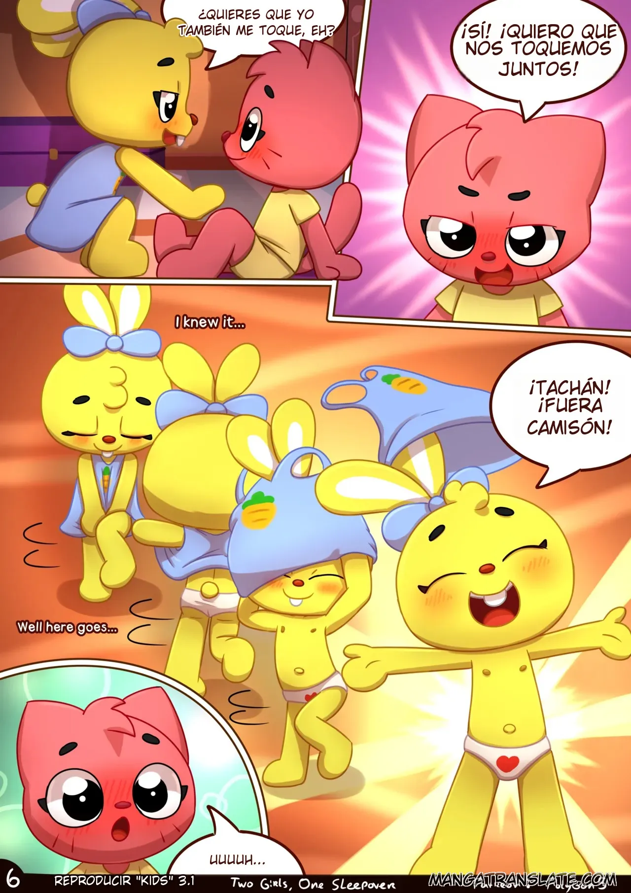 Playkids comic, Two girls One sleepover page 7 full