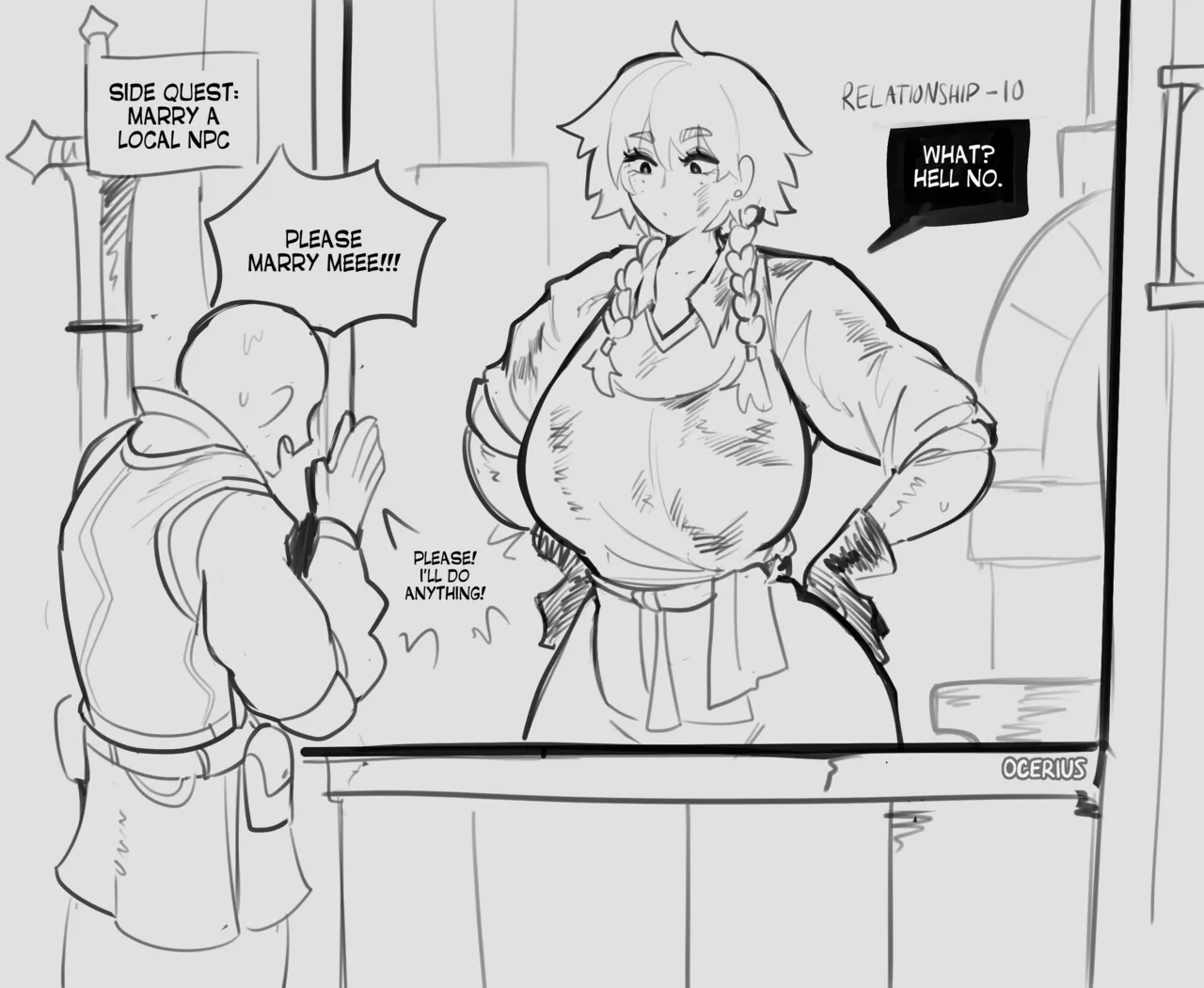 Side Quest In An RPG: Marry The Local NPC Blacksmith page 2 full