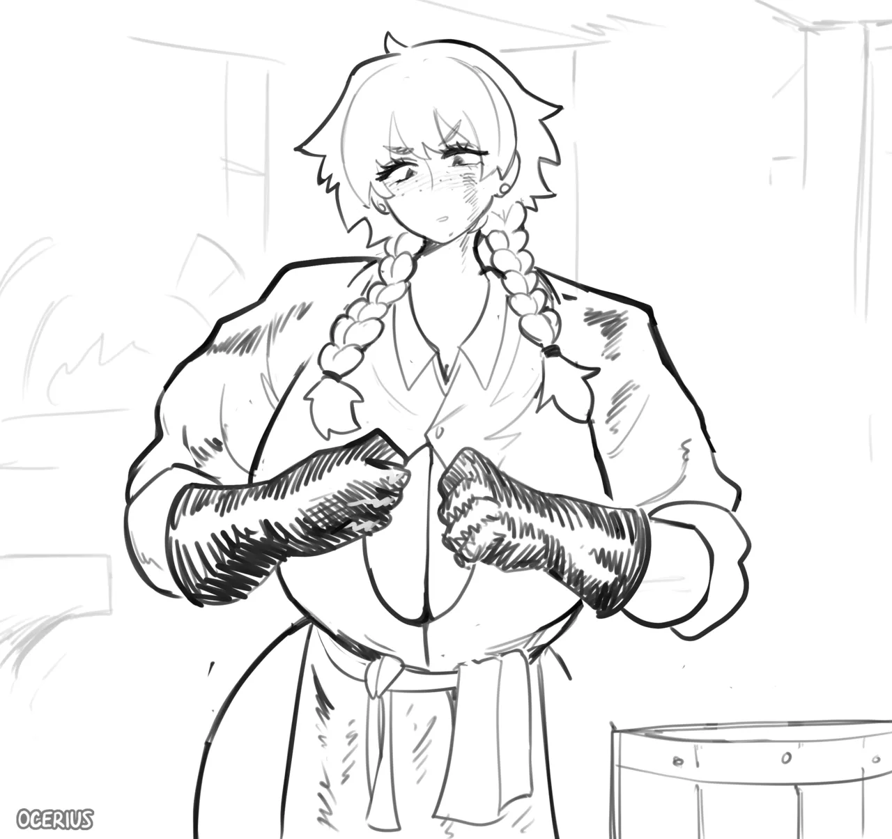 Side Quest In An RPG: Marry The Local NPC Blacksmith page 9 full