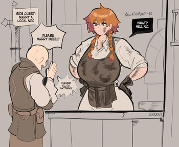 Side Quest In An RPG: Marry The Local NPC Blacksmith cover