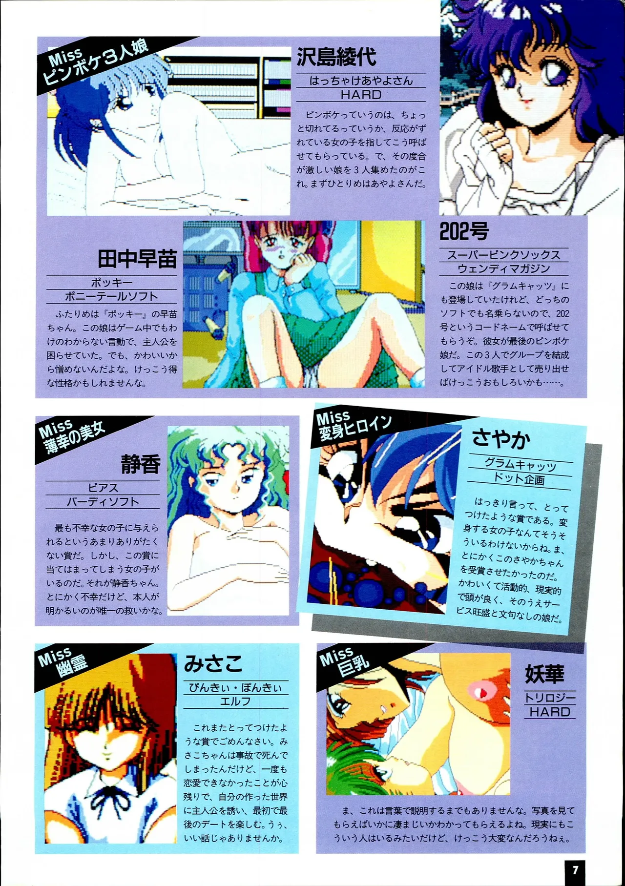 MSX Gals' Collection: Moriken no Sukebe de Waruika!! Special - MSX Magazine page 7 full