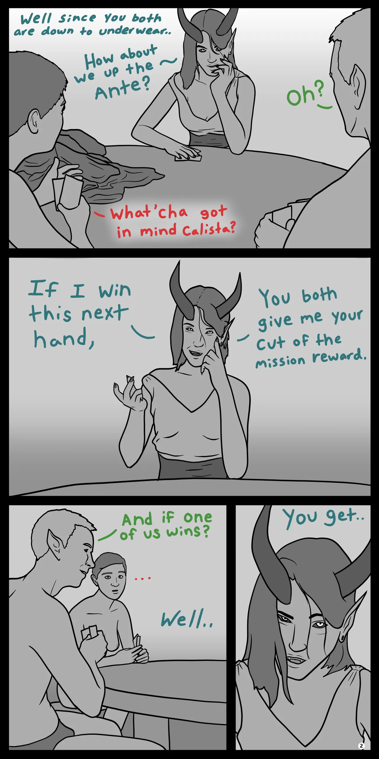 Calista the Freeblade - Upping the Ante page 2 full