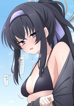 水着ウイの夏の乳搾り