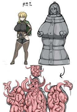 I wanted to draw an erotic trap tentacle monster