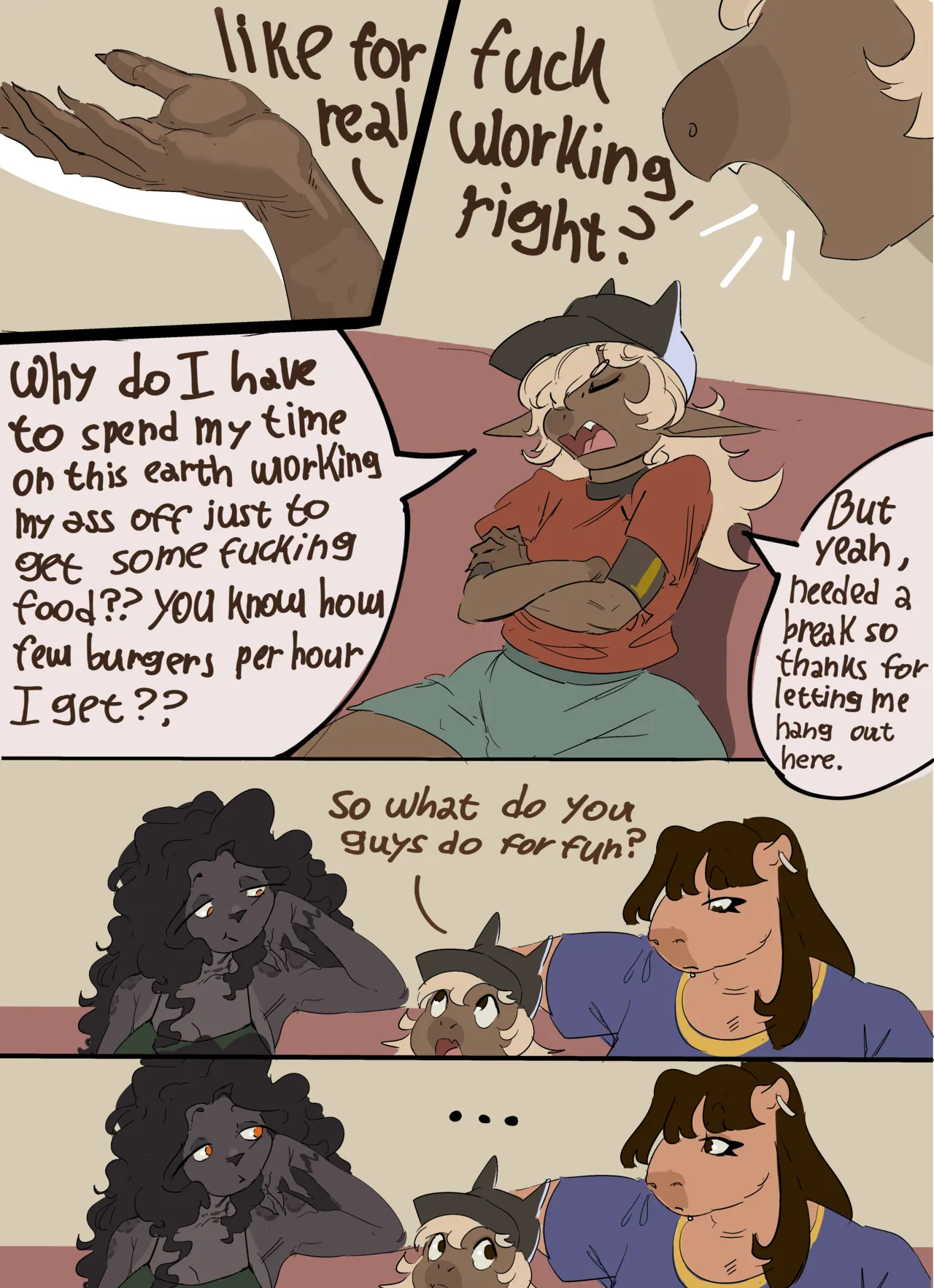 Commisson for Kaidzsu, featuring his boy Rosse, Pri and Silvia page 1 full