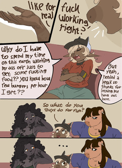 Commisson for Kaidzsu, featuring his boy Rosse, Pri and Silvia