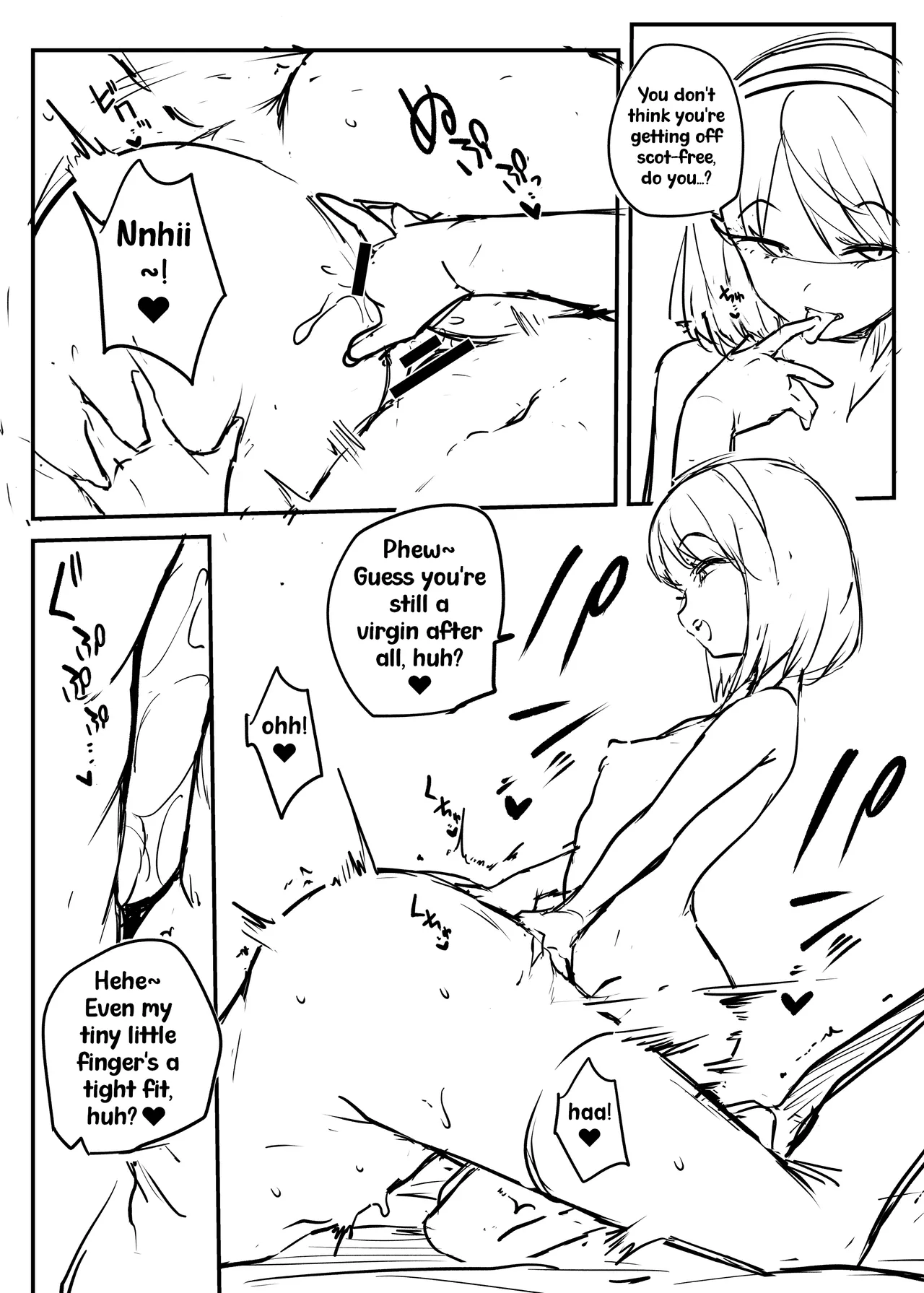 Senpai no Himitsu | Senpai's Secret  |RAW SKETCH page 7 full