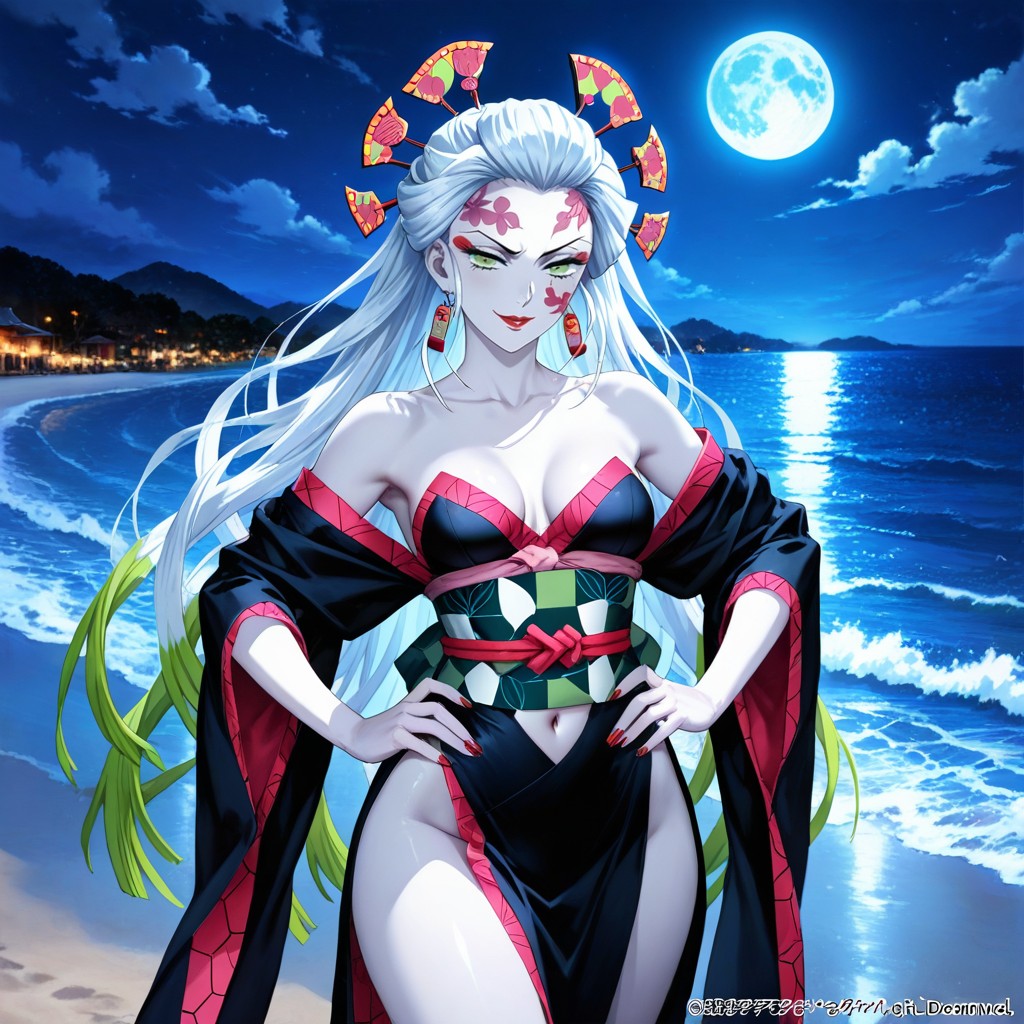 Daki From Kimetsu No Yaiba - Opening Part - Tentacles NSFW page 5 full