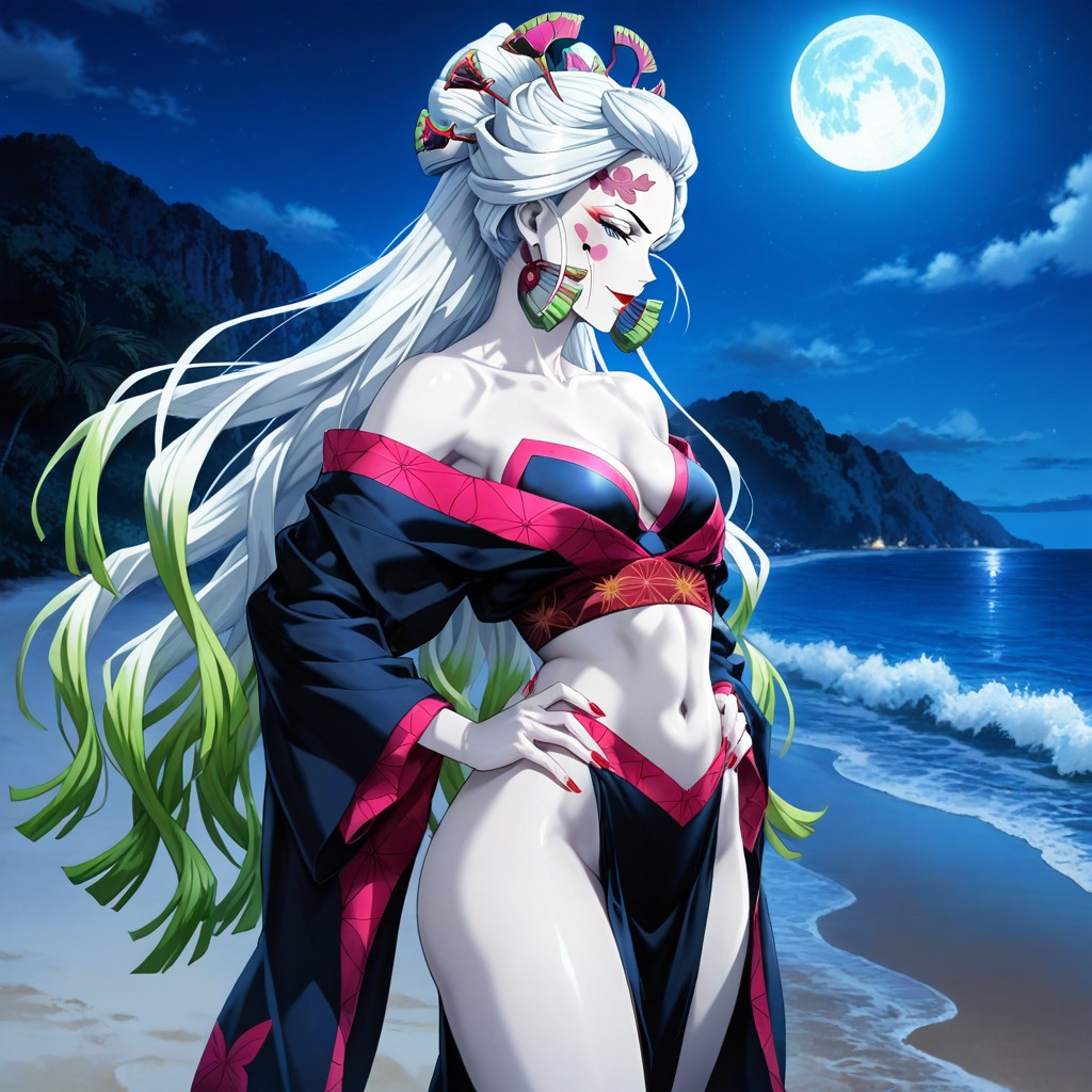 Daki From Kimetsu No Yaiba - Opening Part - Tentacles NSFW page 7 full