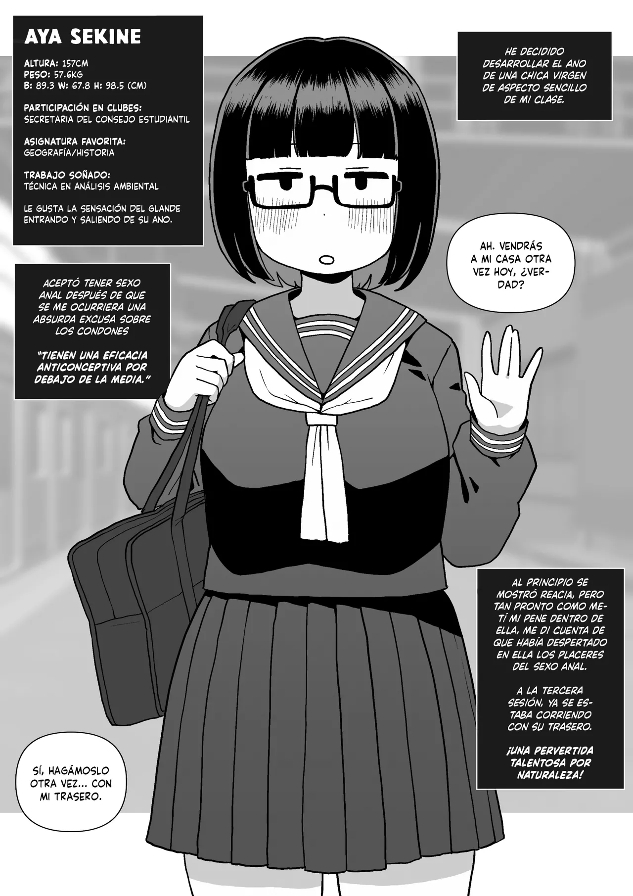 Mob-gao Doukyuusei o Shojo no Mama Anal Kaihatsu shita Hanashi page 1 full