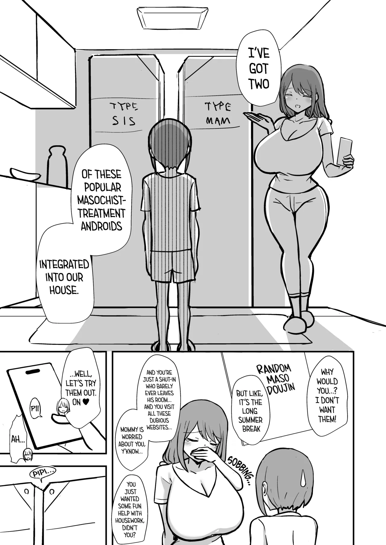 Maso Chiryou Android kara Nigerarenai Junbigou | You Can't Escape from the Masochist Treatment Android: Preparatory Issue page 4 full