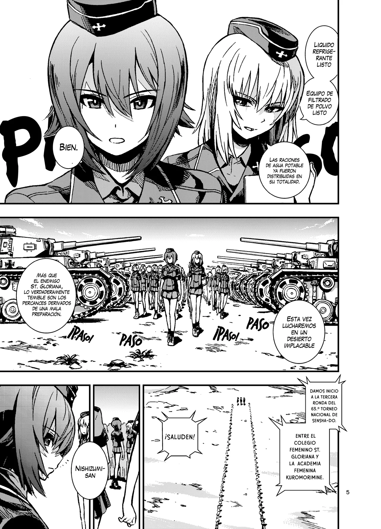 St. Gloriana vs. Kuromorimine page 7 full