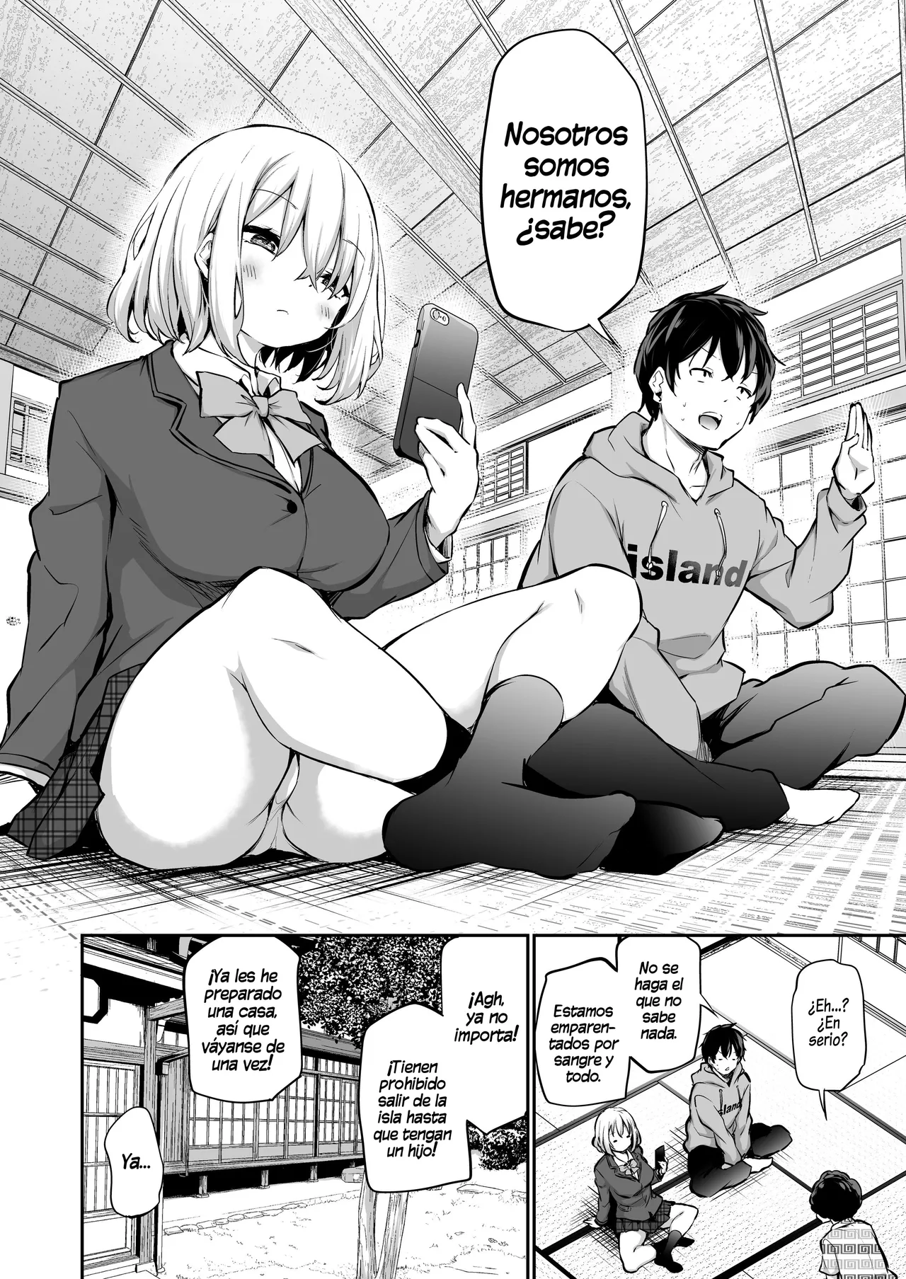 Imouto Haramasenai to Derarenai Shima｜La Isla de la que No Puedes Salir a menos que Dejes Embarazada a tu Hermana Menor page 3 full