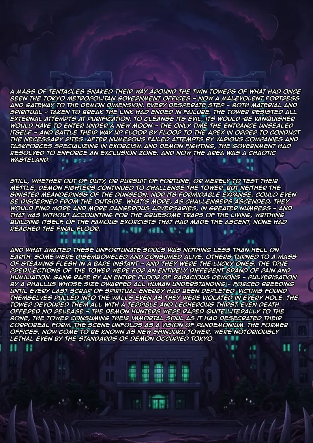 Demon Tower - Intro + Chapter 1 - Massive Titty Exorcist Priestess page 2 full