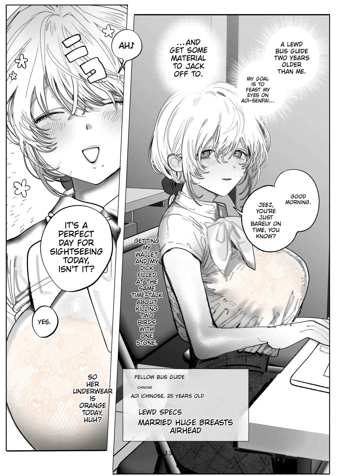 Aoi-senpai Can’t Say No♡ — Replenishing Salt with Underarm Sweat!? A Consensual Cuckold-Rape Scenario Starting with the Intense Licking of a Young Married Tour Guide’s Armpits — page 9 full