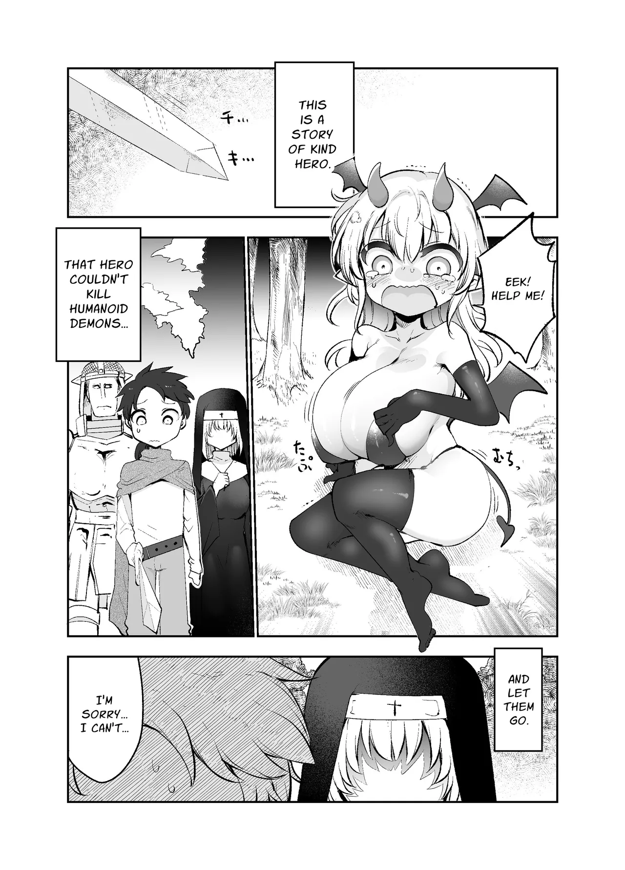 Sayonara Yuusha-sama ~Doukutsu no Naka de Minogashita Mamono Oppai ni Haiboku~ | Goodbye Hero ~defeated by the busty cave dwelling monsters that he showed mercy~ page 5 full