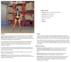 NOS Universe Character Profiles