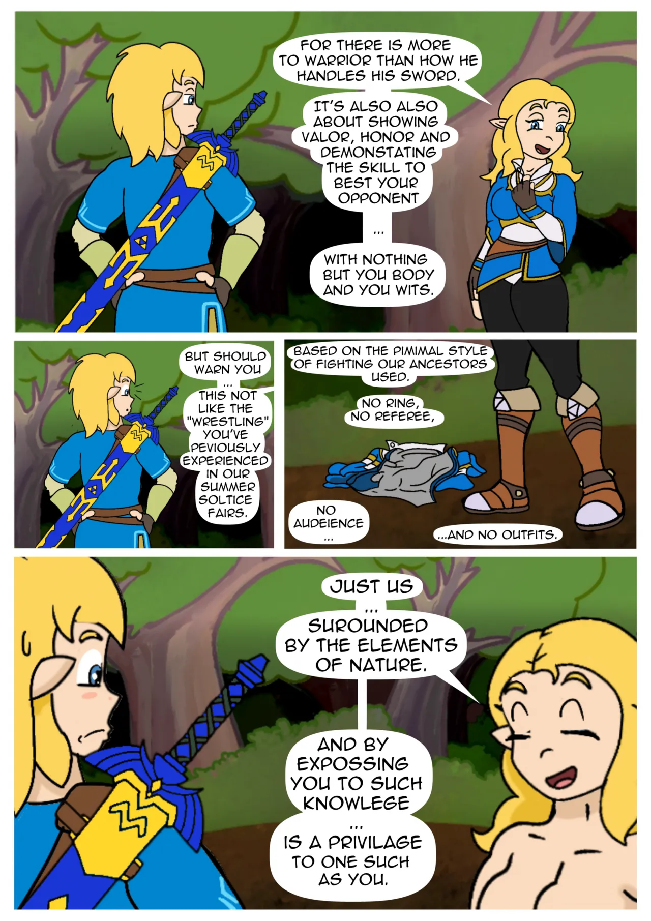 Legend of Zelda - Ancient Hylian Wrestling page 2 full