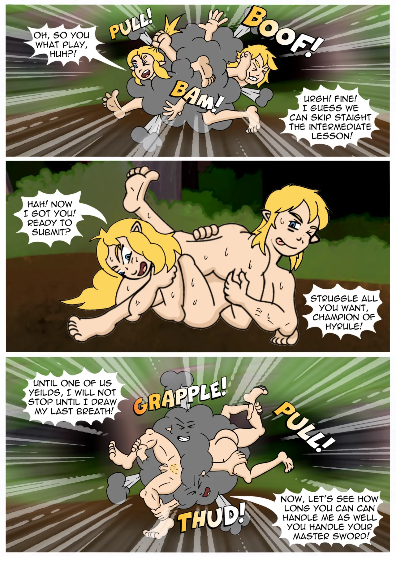 Legend of Zelda - Ancient Hylian Wrestling page 7 full