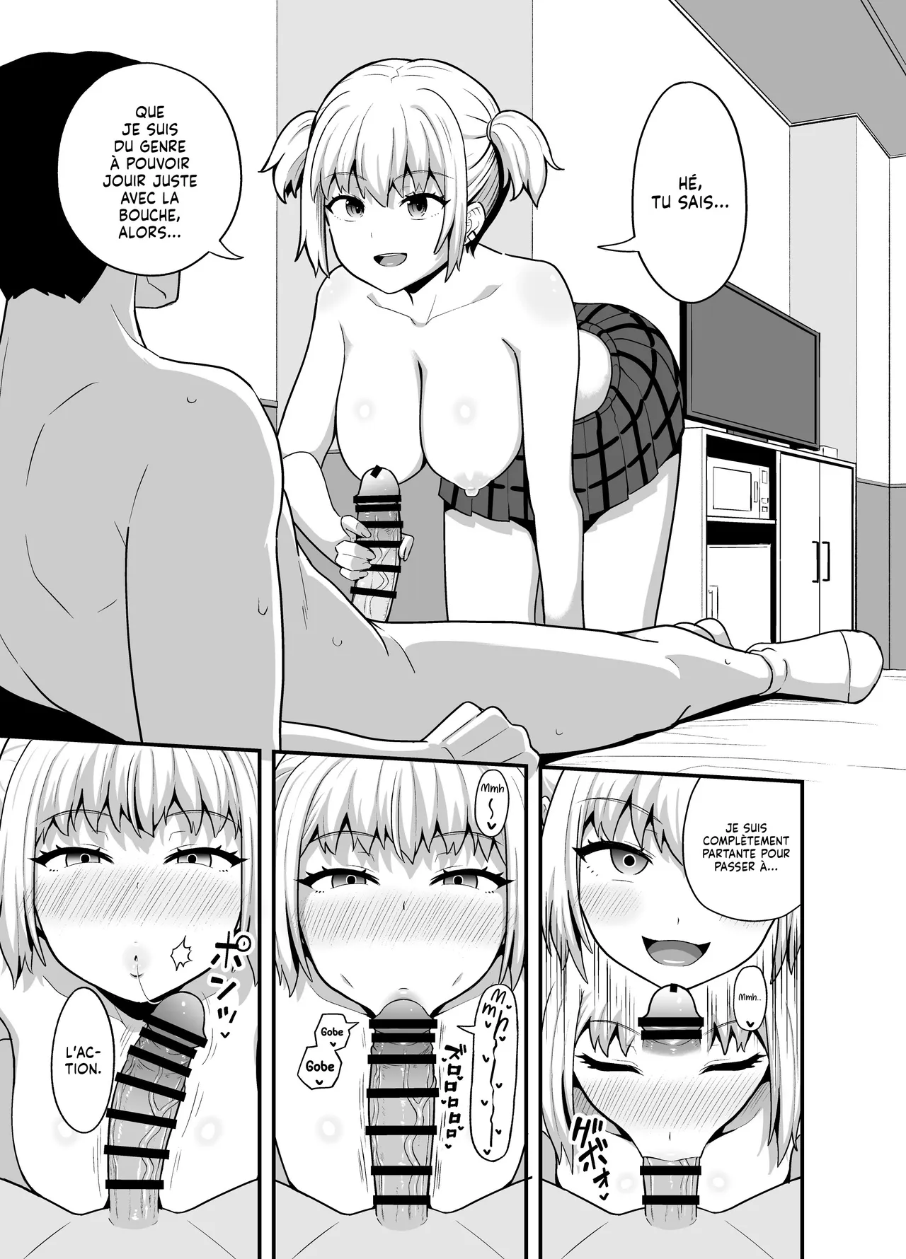 Kuchikoki Kyonyuu Gal | Elle veut que je me serve de sa Bouche comme d'un Urinoir à Sperme page 10 full