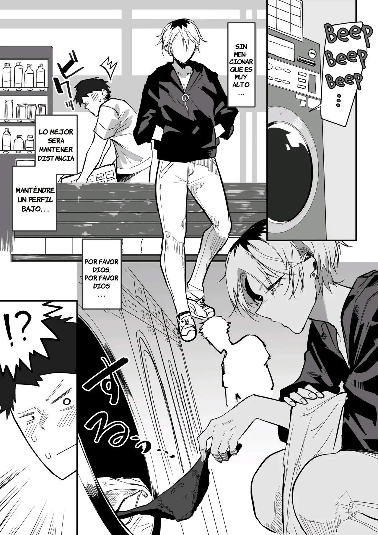 Coin Laundry de Kowai Yankee ni Karamareru Manga｜Un Manga Sobre Mezclarse con una Delincuente Aterradora en la Lavanderia page 2 full