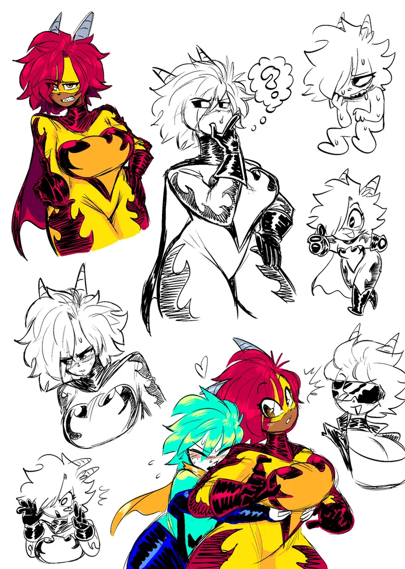 Theguywhodrawsalot characters page 10 full
