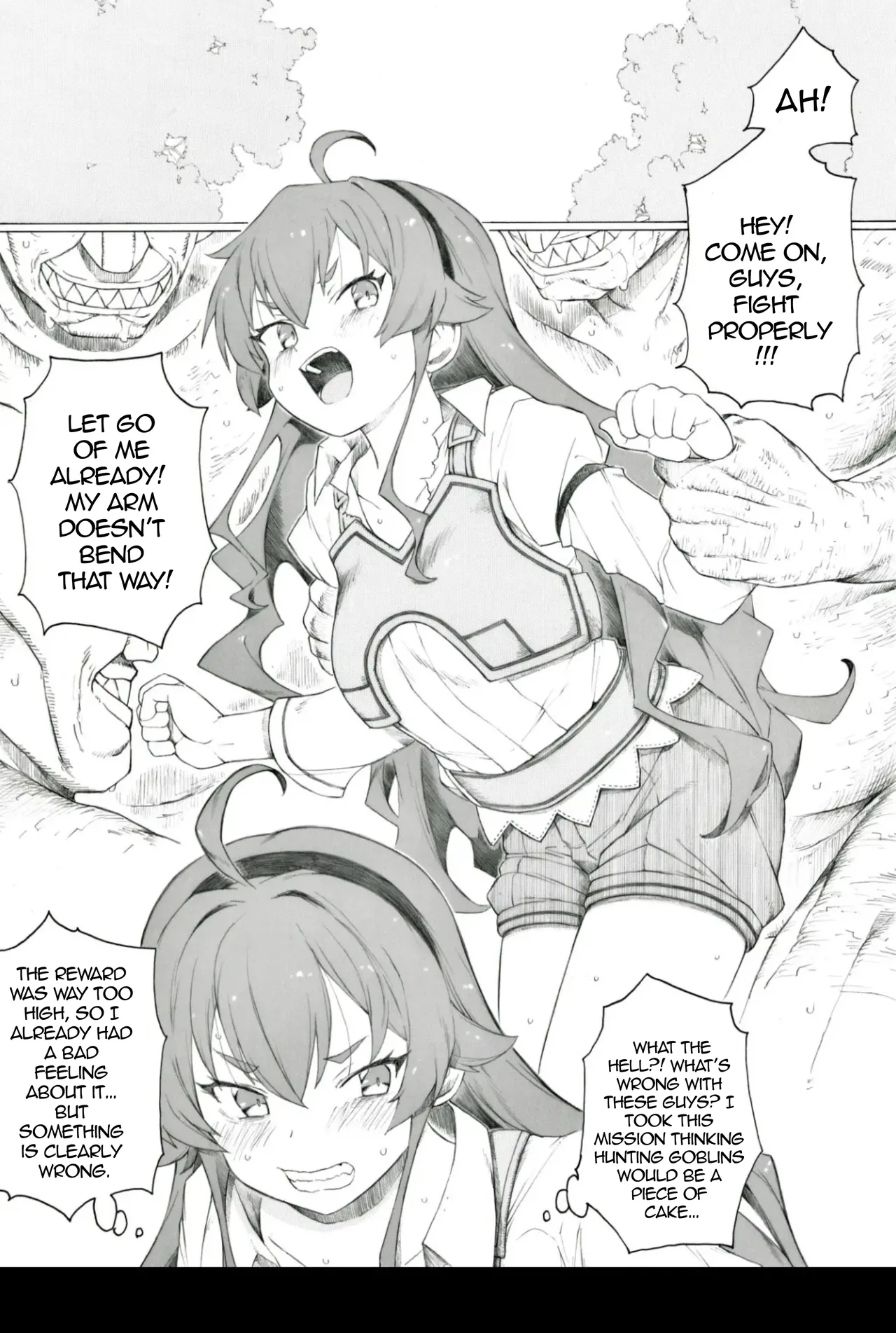 Eris Training Arc : I might have gotten pregnant with a goblin kitten, nyan page 1 full