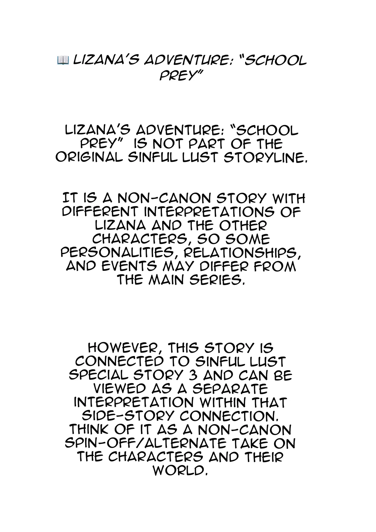 Lizana's Adventure School Prey - Part 01 page 2 full