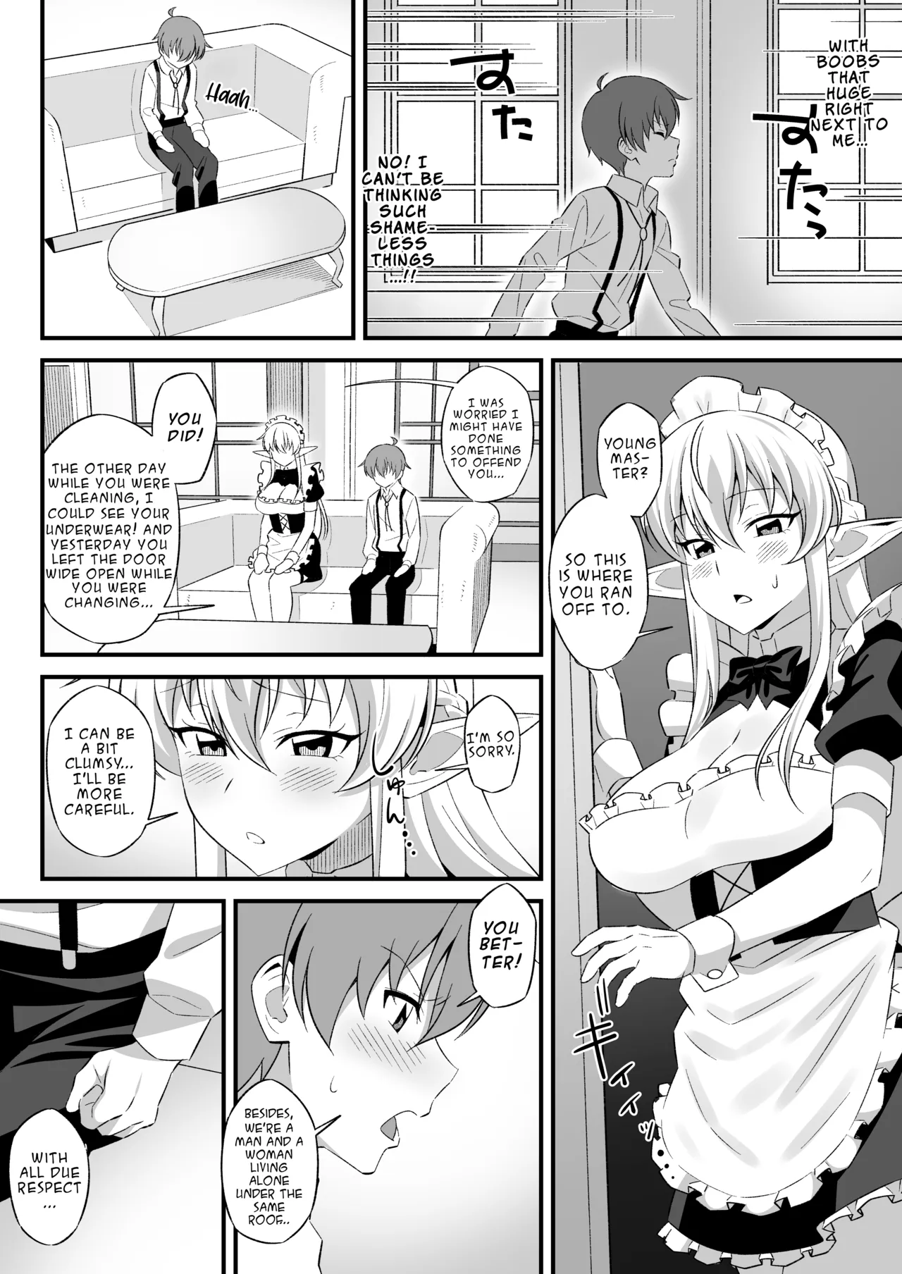 Oyashiki ni Tsukaeru Elf wa Goshujin-sama ni XXXX de Gohoushi Suru no ga Shigoto desu | The Elf Who Serves at the Mansion Has the Job of Serving Her Master with XXXX page 5 full