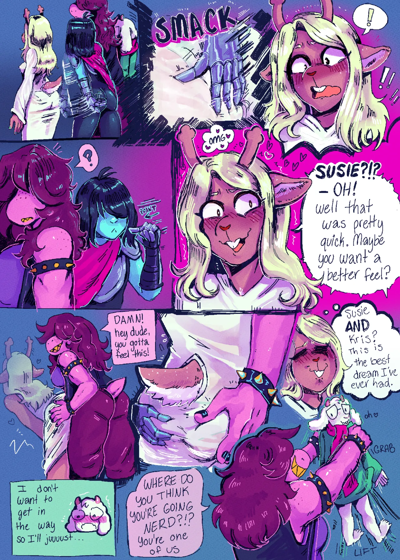 Summertale/DeltaJune Pack Comic page 1 full