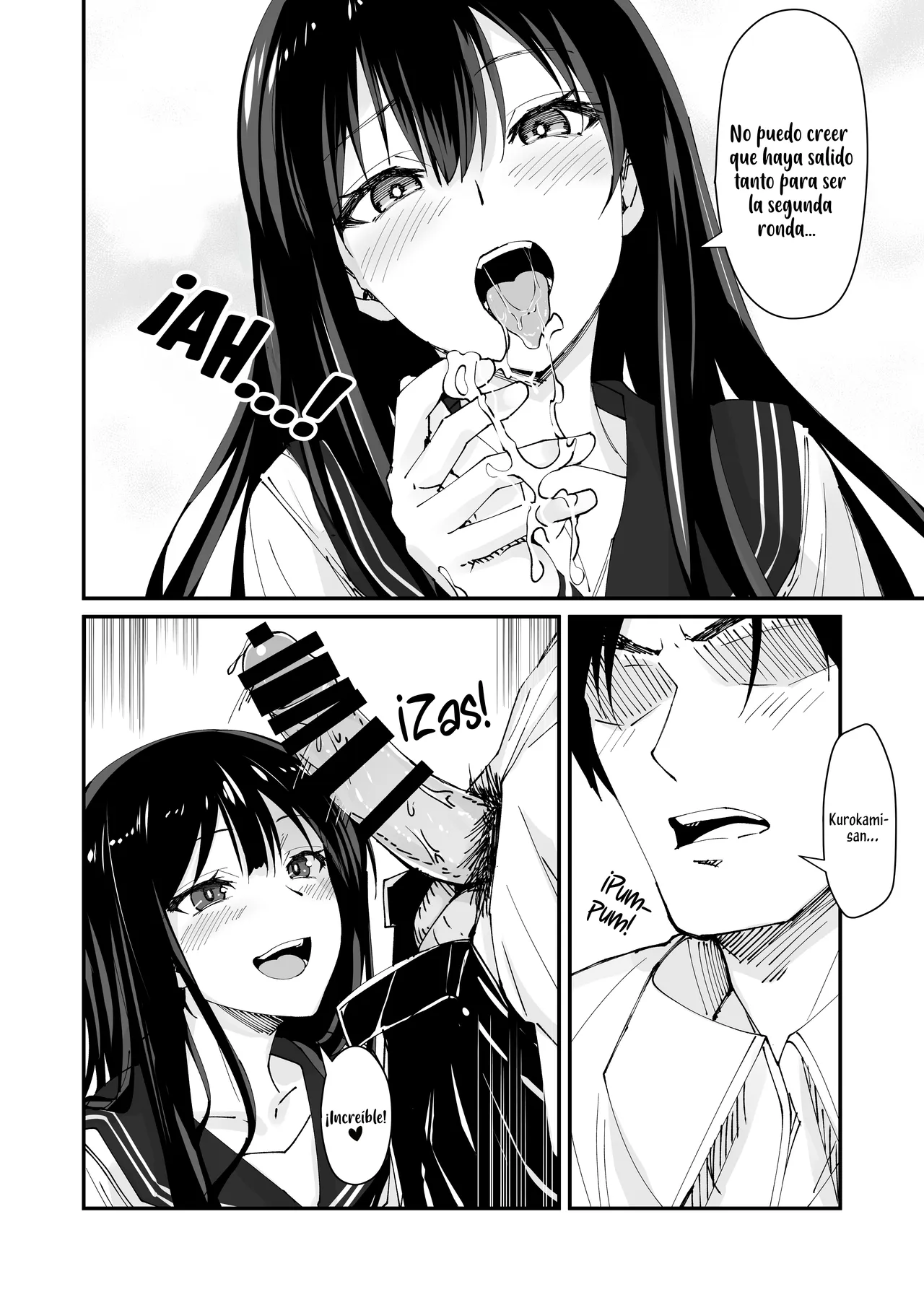Kyokon Daisuki Tonari no Kurokami Gal 2｜A la gal que se sienta junto a mí le gustan los miembros grandes 2 page 8 full