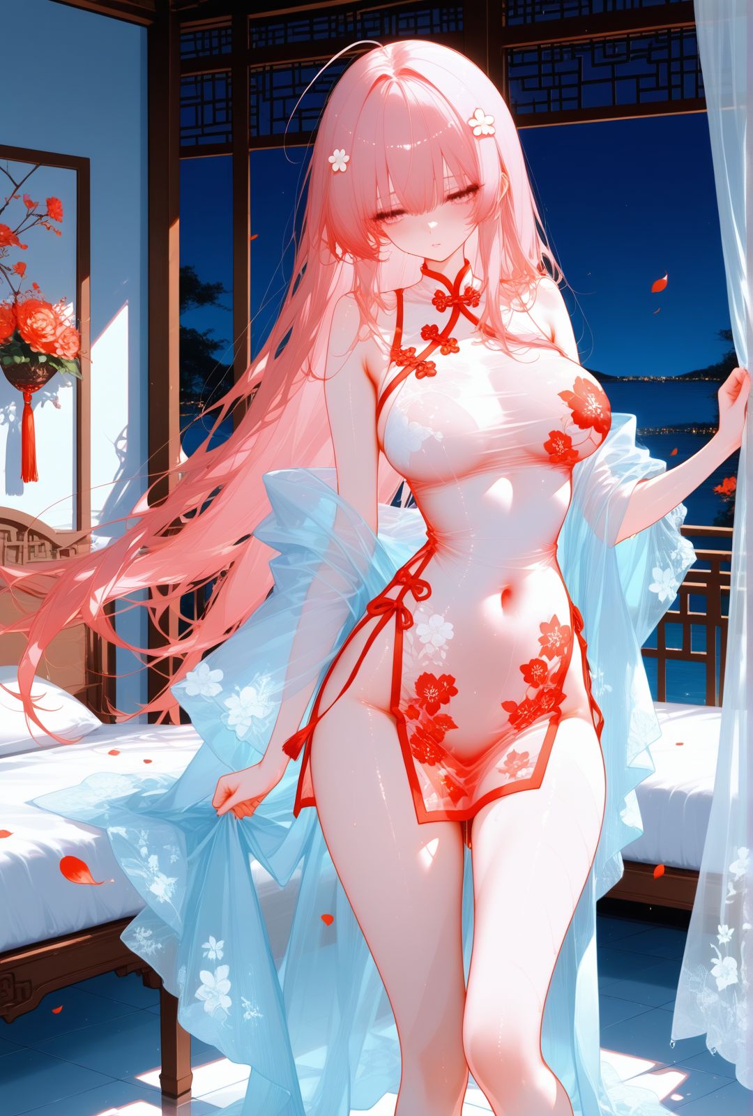 碧蓝航线 英仙座 透明旗袍 122p page 4 full