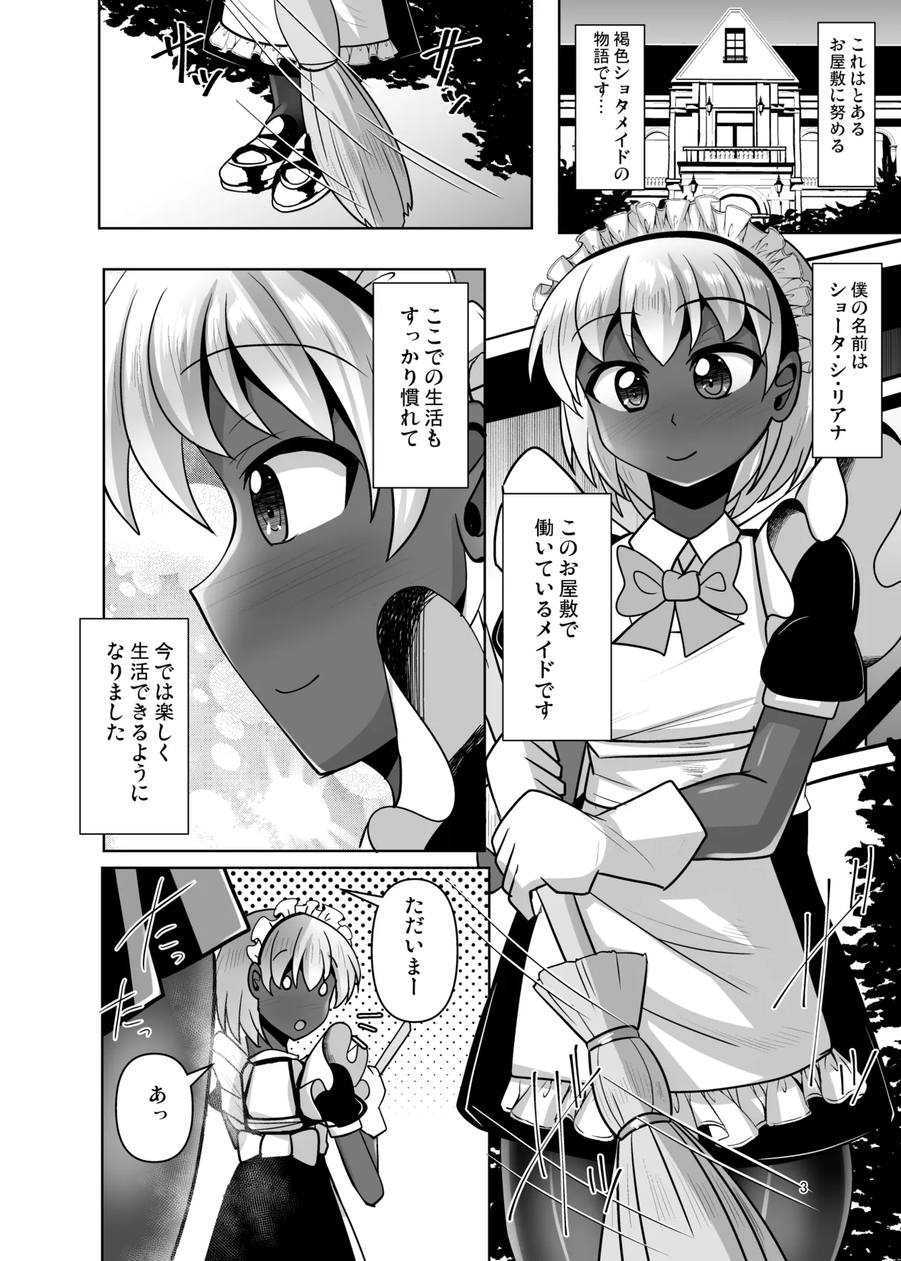ふたなりお嬢様は褐色メイドの穴を掘る page 3 full