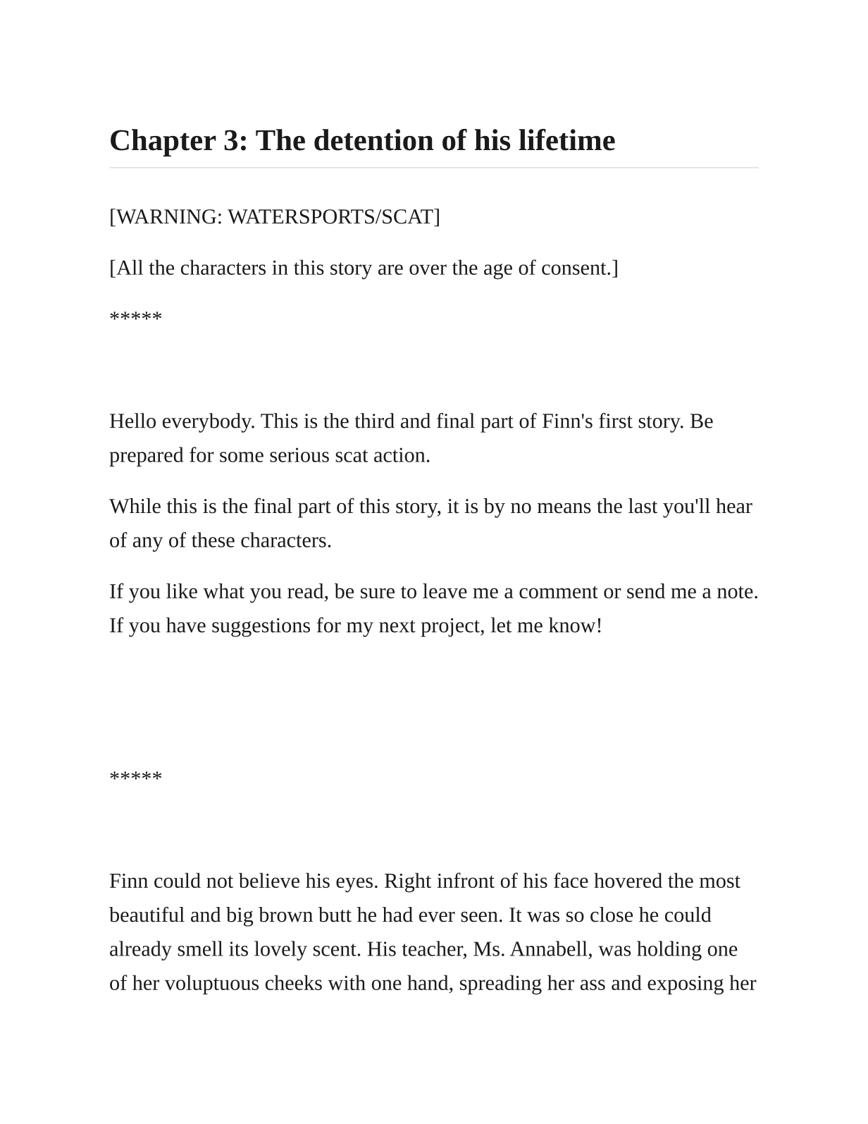 Chapter 3: The Detention of his Lifetime page 1 full