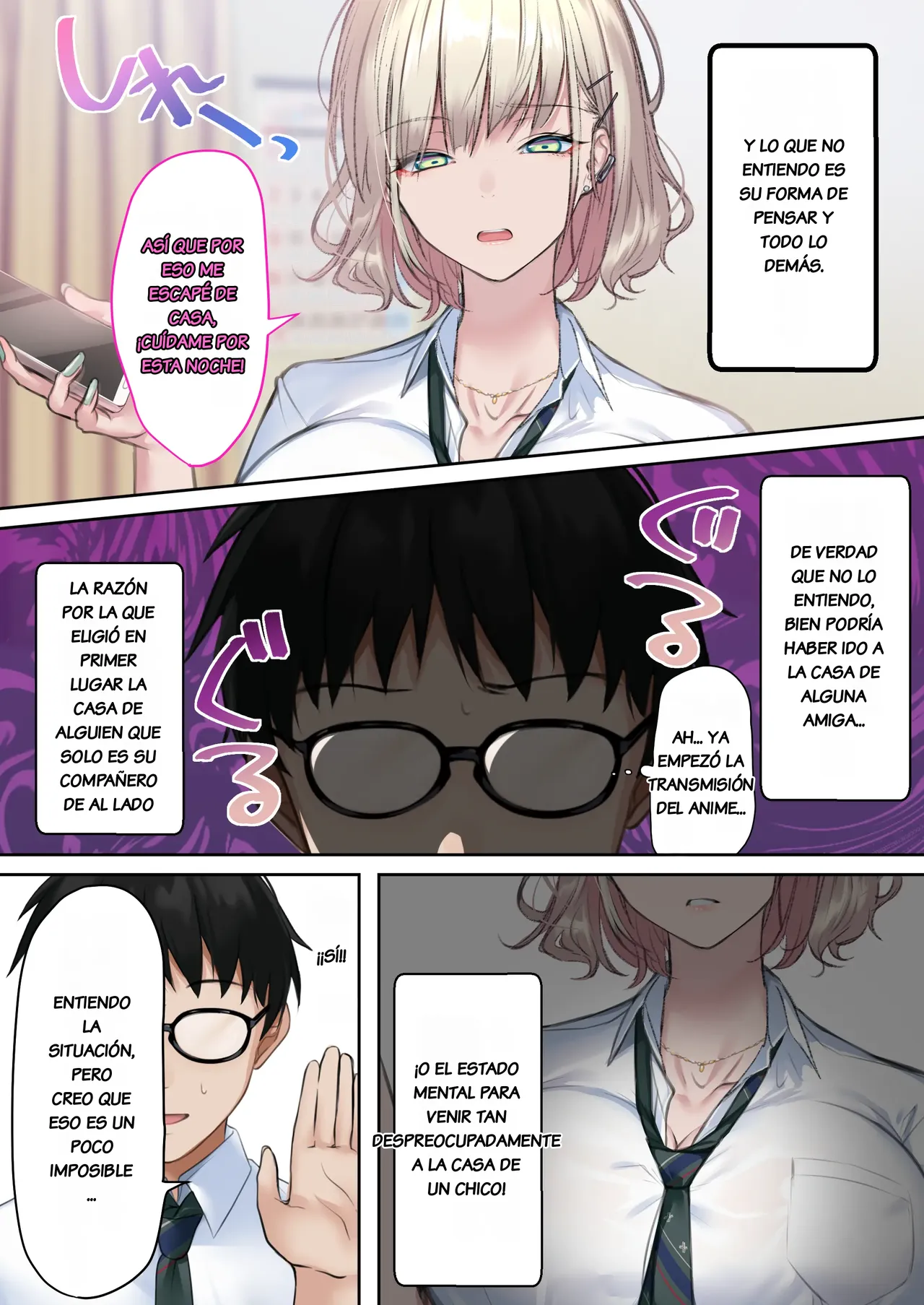 Jitsuwa otaku-kun ni amai gyaru  shotaiken. page 4 full