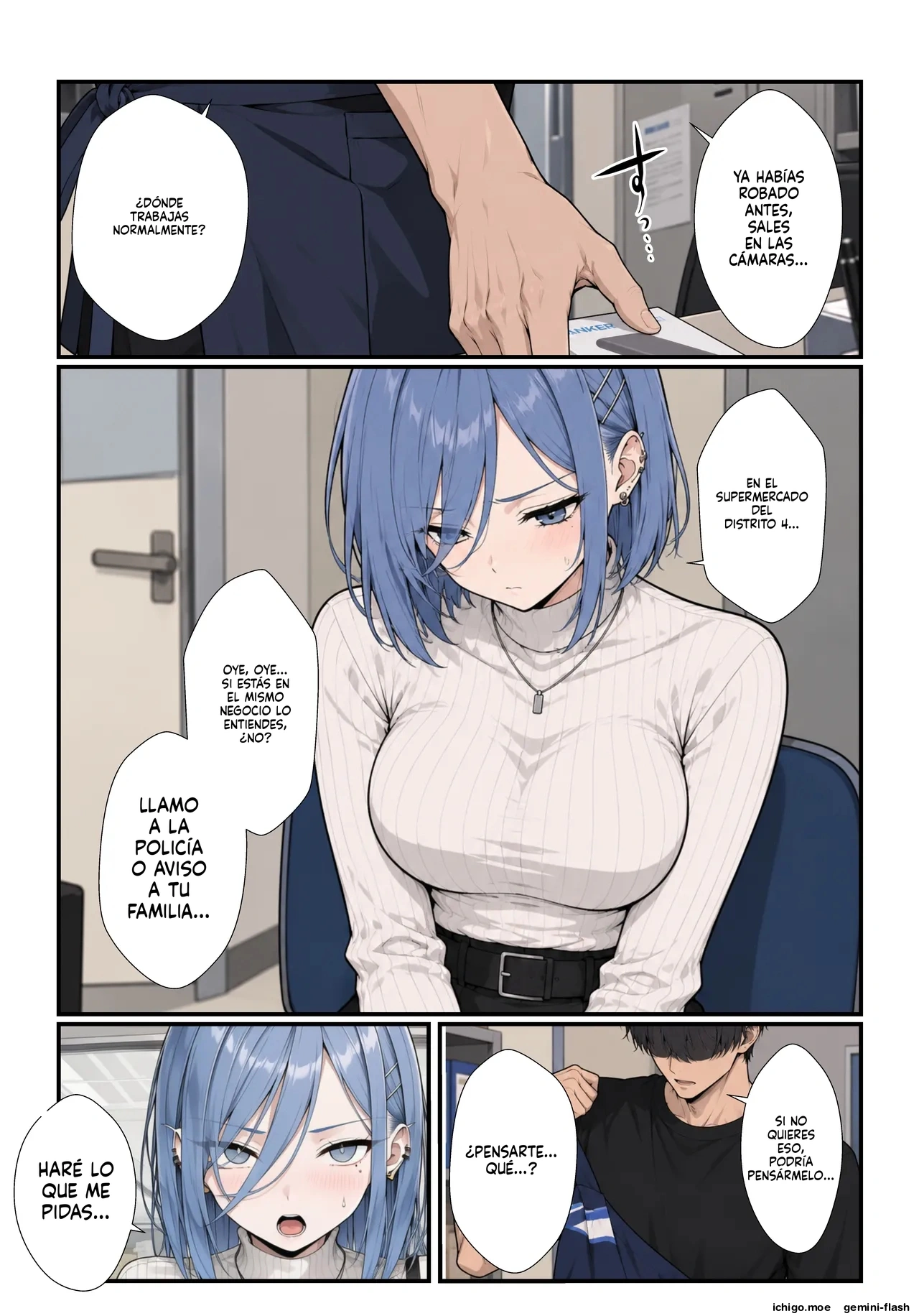 Konbini tenchou no ore, manbiki gyaru ni naka dashi kyouyou shitara ninpu nisase chatta  MTL page 4 full