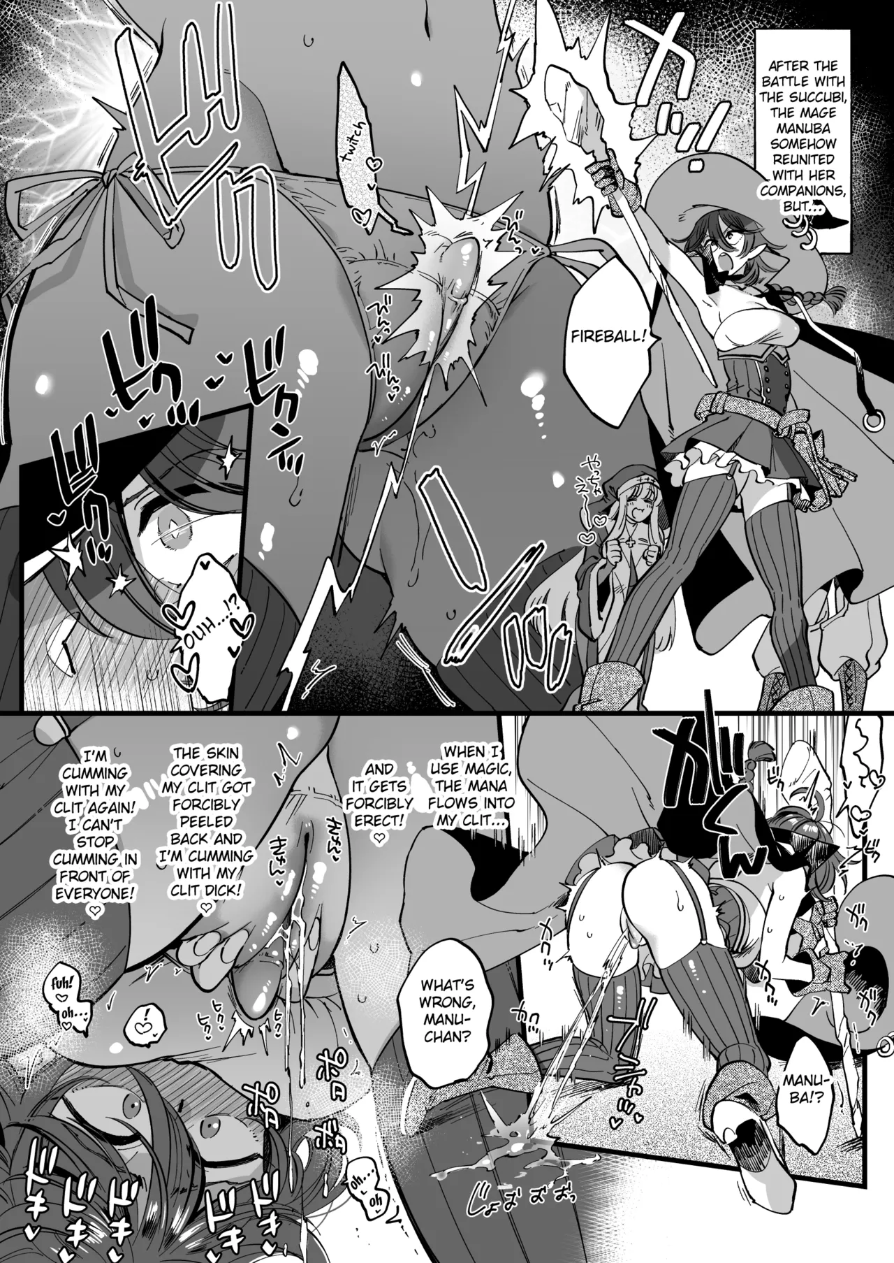 Mahoutsukai Manuba ga REZU SAKYUBASU ni Tsukamatte Hitasura KURI Semesarete Shimau page 4 full