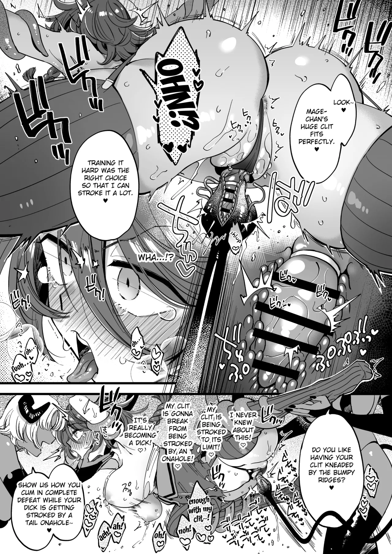 Mahoutsukai Manuba ga REZU SAKYUBASU ni Tsukamatte Hitasura KURI Semesarete Shimau page 8 full