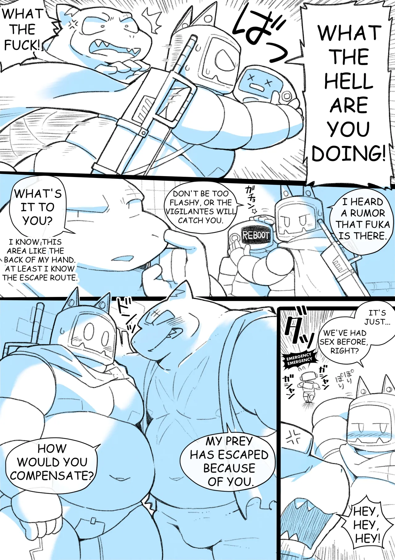 RoboHeads get naughty with a Shark beastman Ep2 page 6 full