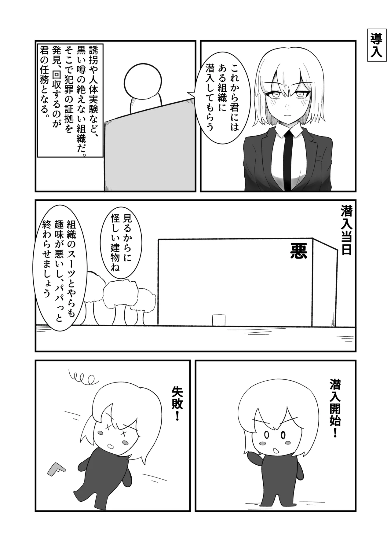 潜入に失敗した女捜査官が洗脳改造されて完堕ちする話 page 2 full